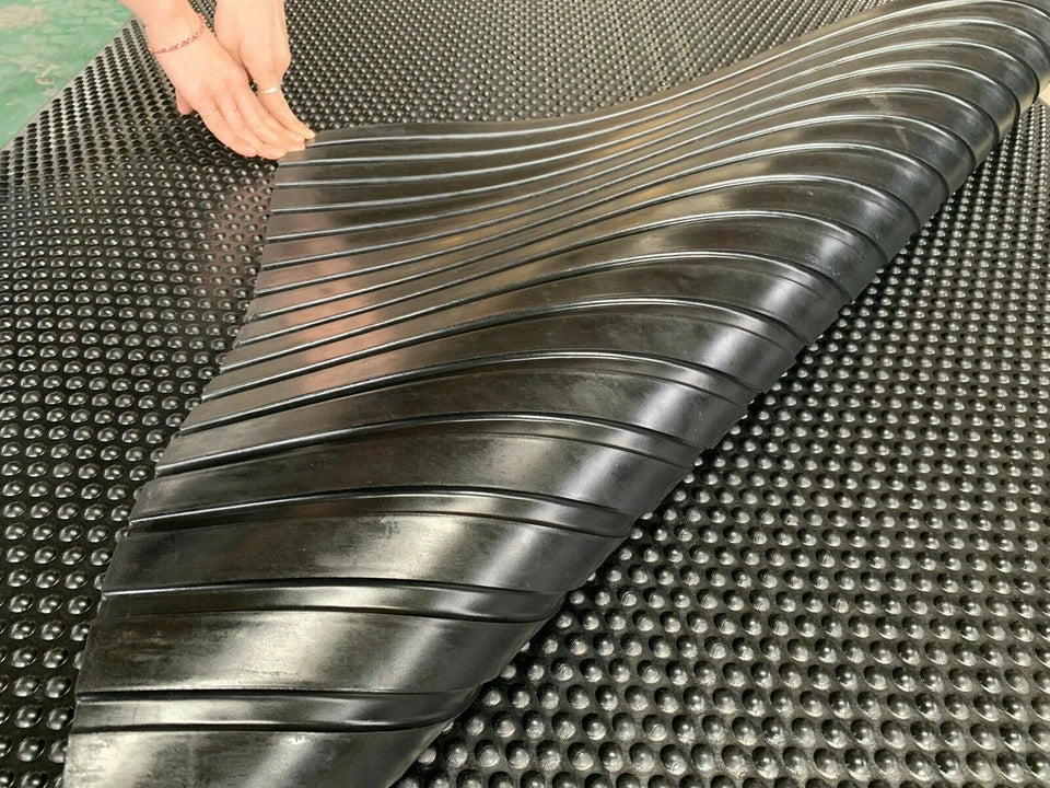 Rubber Floor Gym mats, Commercial Flooring 12mm(6ftx4ft) Foot Bubble Top Pattern