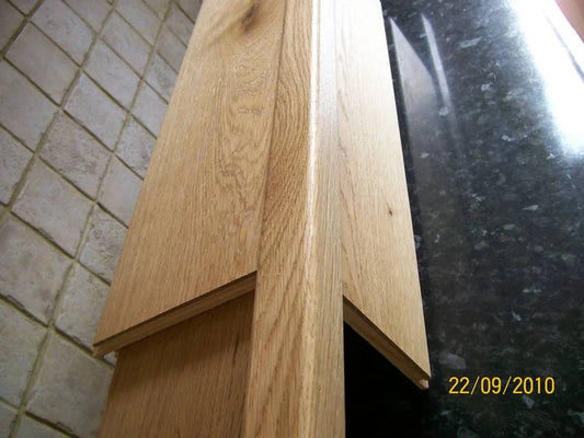UNI Oak Lacquered Wood Floor Stair Nose 2.7 Metre Length