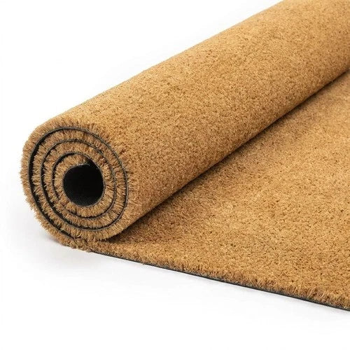 HEAVY DUTY NATURAL COIR MATTING NON SLIP OUTDOOR DOOR MAT HOME PORCH RUBBER MAT