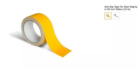 Yellow Anti Slip Safety Hazard Warning Marking Tape Stair Floor | Pack Of 2
