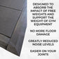 Rubber Gym Floor Tiles | 6 Mat Pack Of Heavy Duty 14mm Interlocking 900 x 900mm