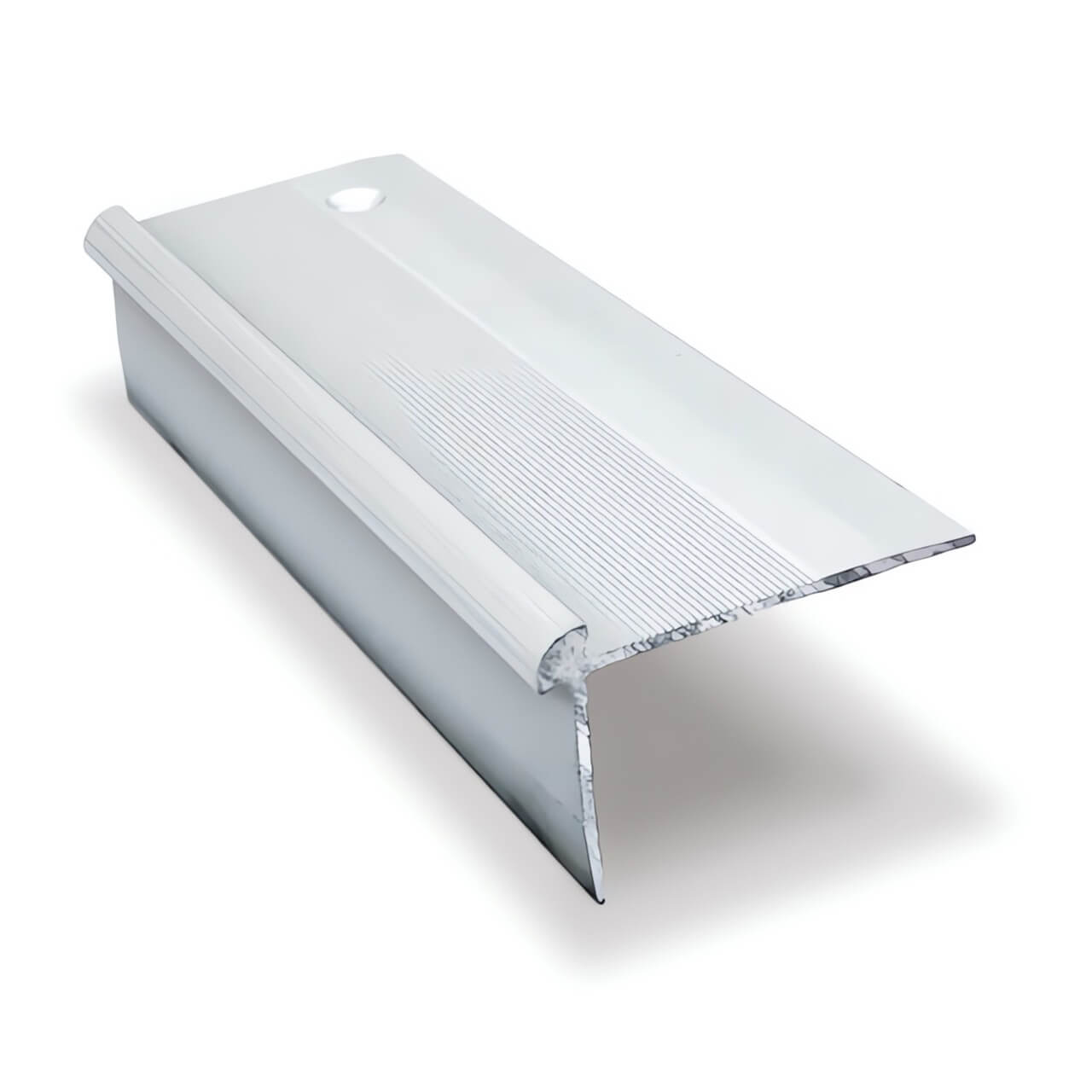 Aluminium TVC 40x26mm x 2.7m Anodised LVT Stair nosing Edge Profile For 3mm Floo